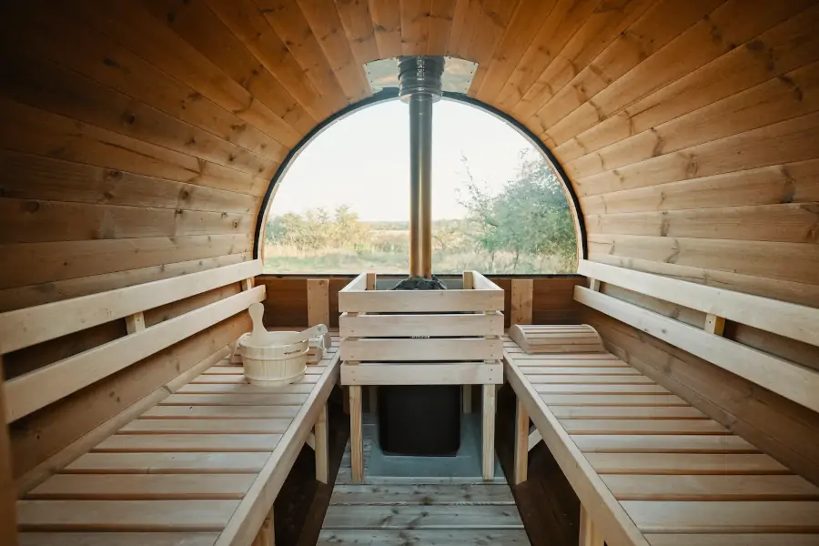 sauna baril intérieur